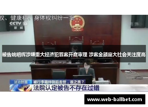 被告姚明辉涉嫌重大经济犯罪案开庭审理 涉案金额庞大社会关注度高